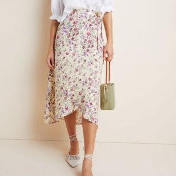 NWT Anthropologie Velvet by Graham & Spencer Isadora Midi Skirt - Picture 1 of 4